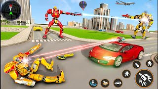 Optimus Prime Multiple Transformation Jet Robot Car Game 2023- Android Gameplay #robot #jetcar #game
