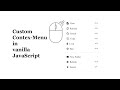 Custom right click (context menu) in vanilla JavaScript