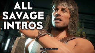 Mortal Kombat 11 Rambo's Most Savage Dialogue Intros MK11