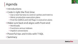SLC SQL Server Users Group-- Ten Query Tuning Techniques Every SQL Programmer Should Know