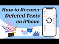 How to Recover Deleted Text Messages on iPhone without Backup After Factory Reset