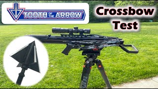 Tooth Of The Arrow XL 150 - Crossbow Test at 60 Yards Part 1