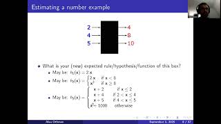 Ch1_1: Lecture 1: The learning problem (Part 1)