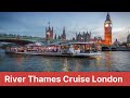 London Sightseeing By Boat | Thames River Cruise, London UK | London 4K | London Boat Tour