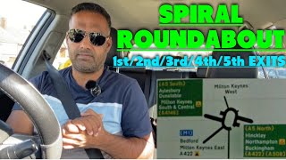 Spiral Roundabouts UK | Multi Lane Roundabout | How to deal Spiral Roundabout UK | #mkdrivingacademy