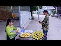 Được Bà 7 Tặng Trái Mít Chín làm Mâm Bánh Bò Mít bán vừa lạ vừa ngon | HQ #1413