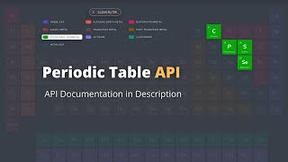 Periodic Table API with Documentation