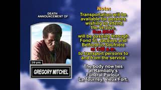 Gregory Mitchel ~ Short Obituary