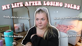 OPENING UP ABOUT MY WEIGHTLOSS... *down 70lbs in 6 months*