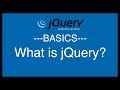 jQuery Basics Tutorial 1 - What Is jQuery?