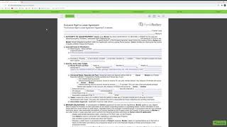 Exclusive Right To Lease Listing Agreement (Nizz Realty Inc. Tutorial Video)