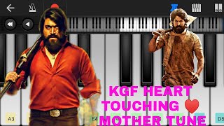 KGF HEART TOUCHING ♥️ MOTHER TUNE | PIONO  TUTORIAL | DHRUVIL THE MUSICIAN | #shorts