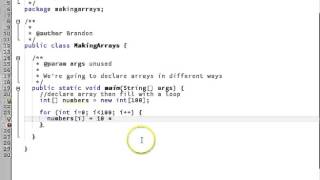 Declaring Arrays in Java