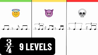 9 Sight Reading Exercises, but each is More Difficult in 3/4 🎵💀