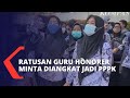 Ratusan Guru Honorer Demo di Gedung DPRD Padang, Minta Diangkat Jadi PPPK