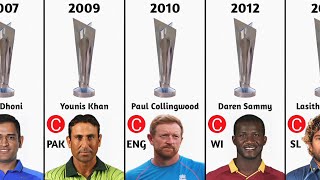 T20 World Cup Winning Captain List | T20 World Cup Winners List Year Wise | 2024 ICC T20 World Cup