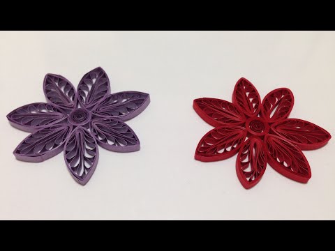 Quilling Flowers using a hair comb Quilling Flowers using a hair comb
