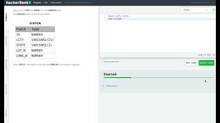Hackerrank SQL Solution #7 Basic SQL - Weather Observation Station 1