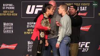 UFC 217 Press Conference and Face Off Highlights
