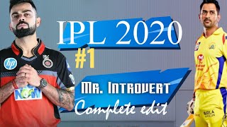 IPL 2020 | Complete Edit | Official Anthem along with Poetry | Mr. Introvert