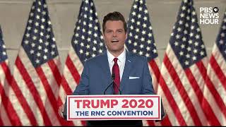 WATCH: Matt Gaetz’s full speech at the Republican National Convention | 2020 RNC Night 1