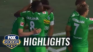 Oscar Wendt gives Monchengladbach the lead vs. Augsburg | 2017-18 Bundesliga Highlights