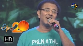 Vandemataram Srinivas Performance  - Nee Padammeeda PuttuMachanai Song  in  Khammam ETV @ 20
