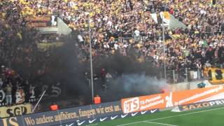 Dynamo Dresden vs. Arminia Bielefeld 2:3,Spielunterbrechung