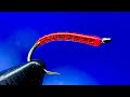 Red Annelid Fly Tying Tutorial San Juan Worm Style Pattern