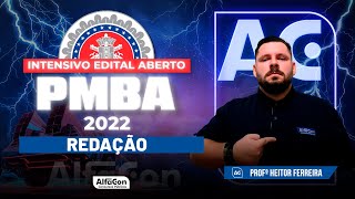Concurso PM BA 2022 - Intensivo Edital Aberto - Redação - AlfaCon
