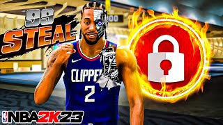 KAWHI LEONARD "2-WAY INTERIOR FINISHER" BUILD is GAME-BREAKING on NBA 2K23 (99 STEAL)