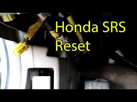 How do you reset a Honda SRS module?