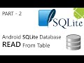 Android SQLite Database Read Tutorial | code stance