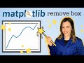 Remove outside box around matplotlib figures || Despine matplotlib || Matplotlib Tips