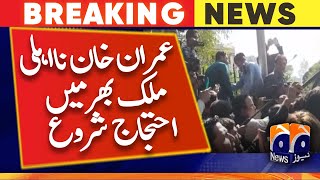 PTI Protest After Imran Khan Disqualification | Geo News