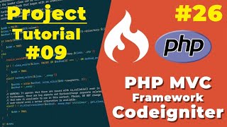 CodeIgniter PHP MVC Project Tutorial Step by Step #9 | #26