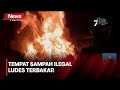 Diduga Gegara Bakar Sampah,  Tempat  Sampah Ilegal dan Bengkel Tamban Ban Ludes Terbakar