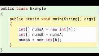 Java Arrays 5: Resetting an int array reference