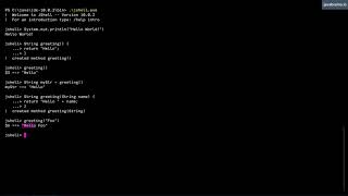 JShell Basics 07 - Methods