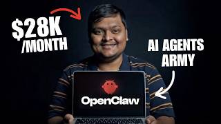 I Built an AI Agents Army with OpenClaw to Run my $28k/mo Startup