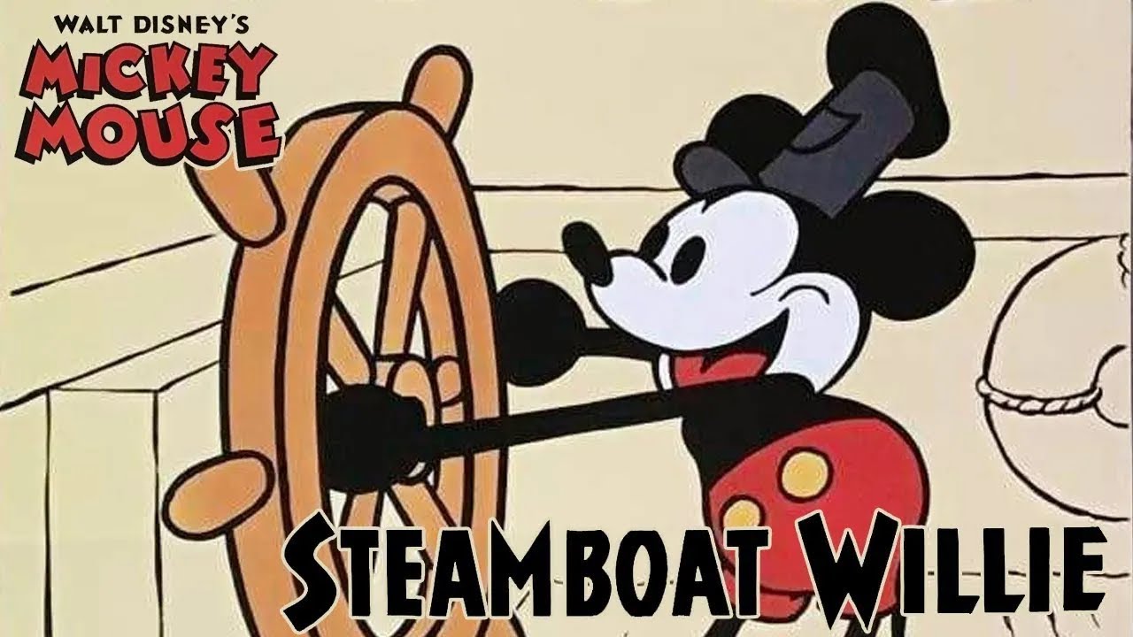 Steamboat Willie (Full Movie HD) 1928 - Walt Disney (Public Domain ...