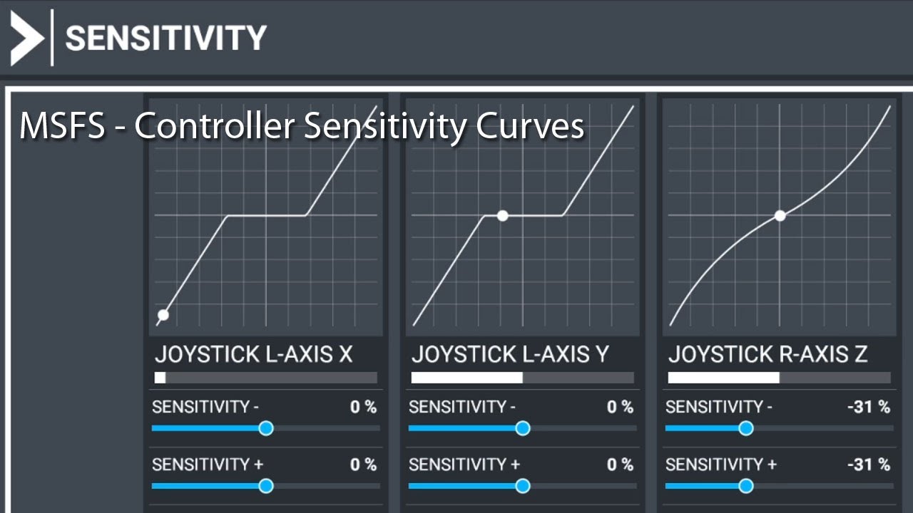 MSFS - Adjusting Controller Sensitivity Curves - YouTube