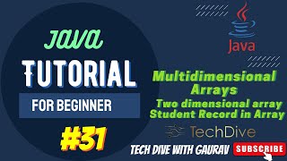 2D Array | Multidimensional arrays | Java complete course in Hindi | Tutorial #31