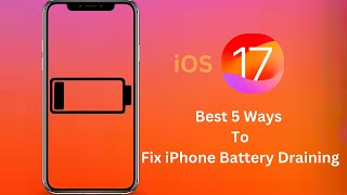 5 Hacks To Fix iPhone Battery Drain | iOS 17 Battery Saving Tips. #iphone #tipsandtricks #ios17