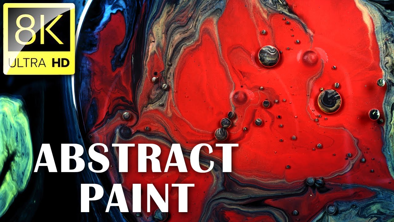 Abstract Paint In Motion Collection In 8k Ultra Hd 60 Fps