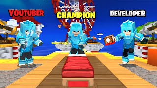 YouTubers Vs Developers Vs Champions | Blockman Go Bedwars