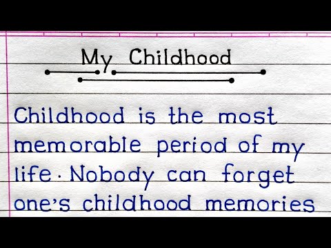 What are some significant memories from your childhood essay?