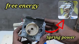 How to make a free Energy fan double spring power