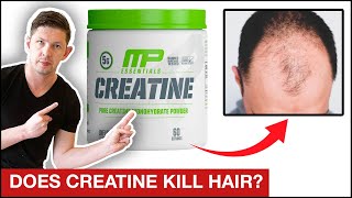 Does Creatine Cause Hair Loss?!!? Fact or Fiction?! #shorts 😱
