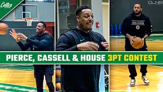 Paul Pierce, Sam Cassell, Eddie House 3PT Contest at Celtics Practice!